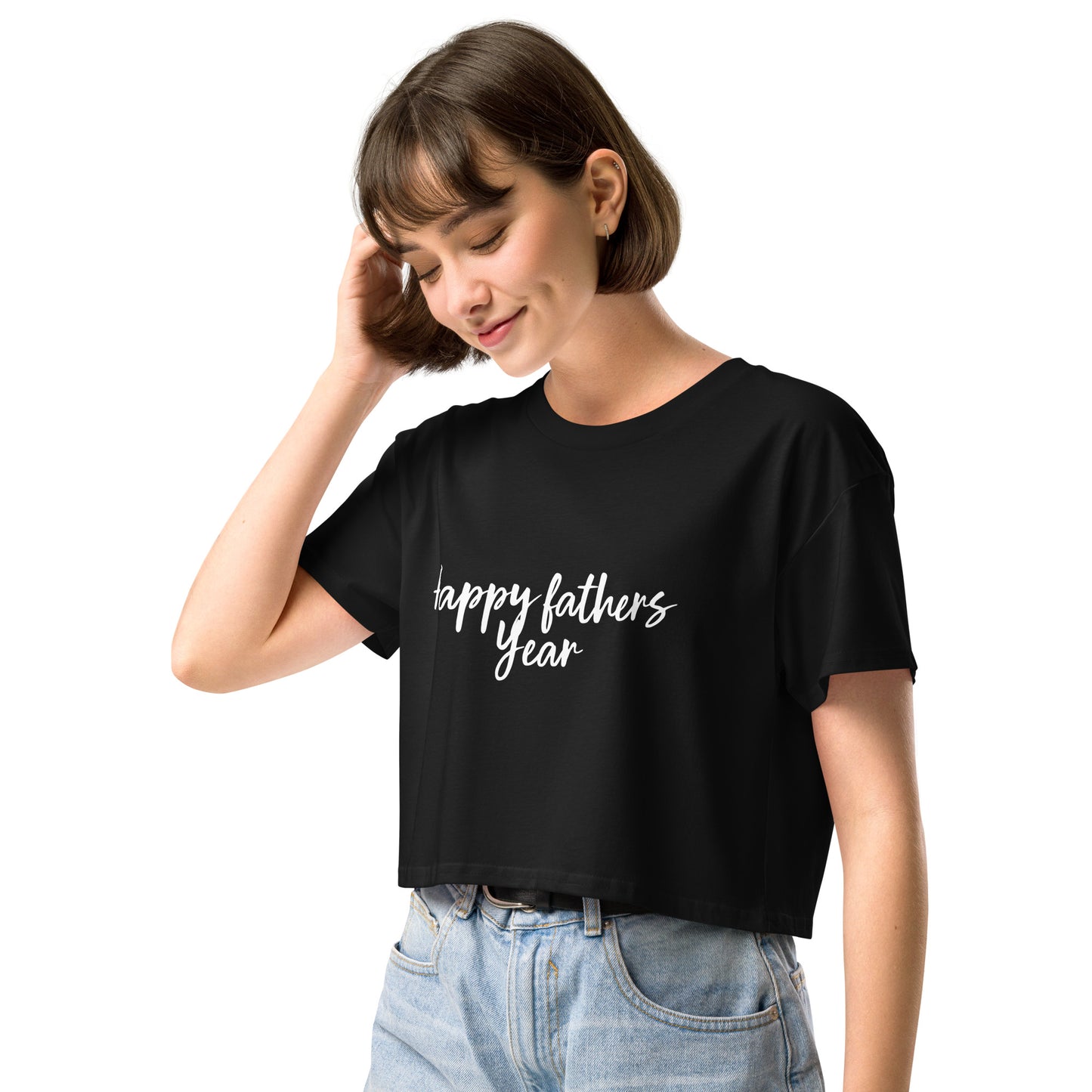 HFY- I Am a Sophomore and I Appreciate My Father All Year Long Women’s crop top