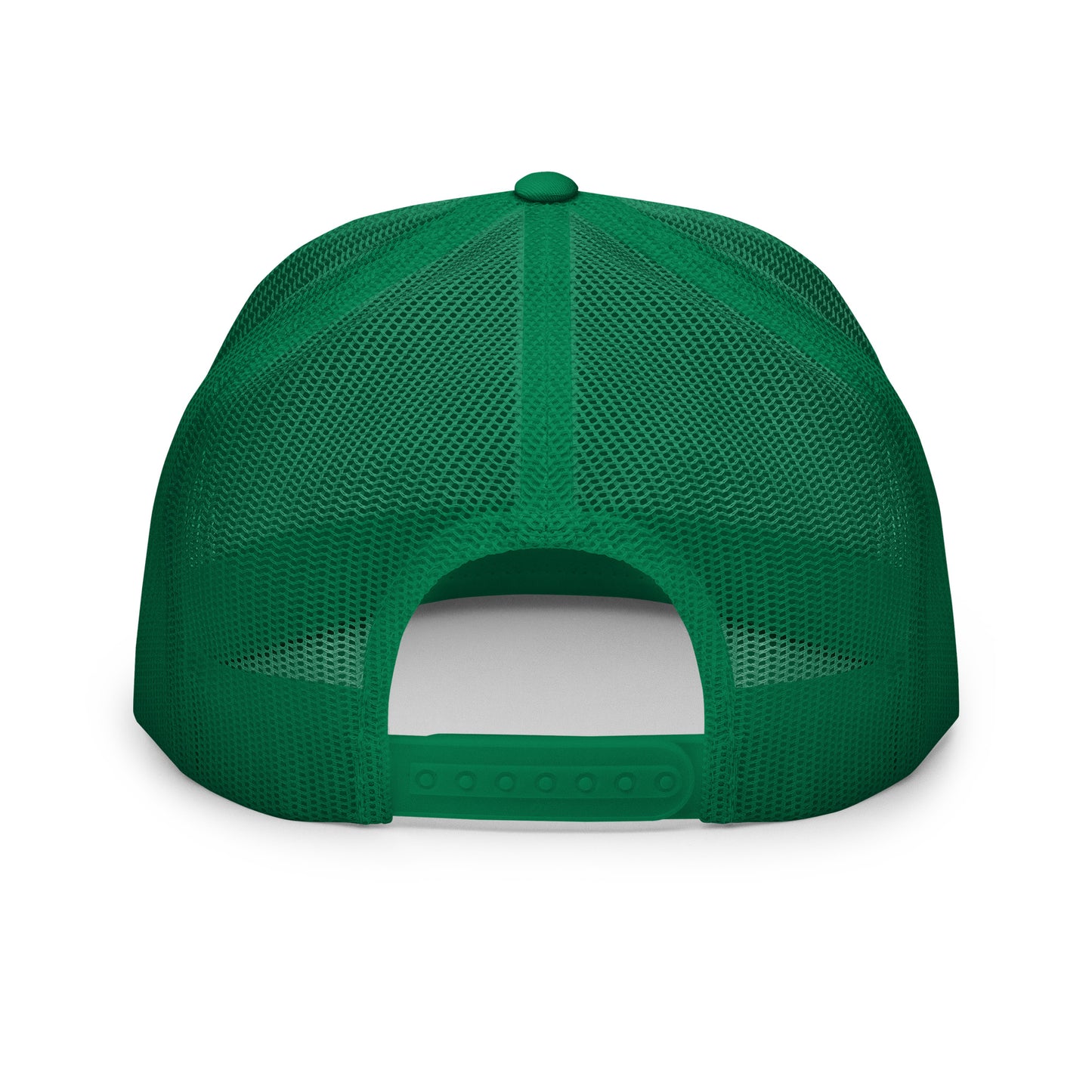 HFY- Kelly Green Embroidered on White with Kelly Green Trucker Cap