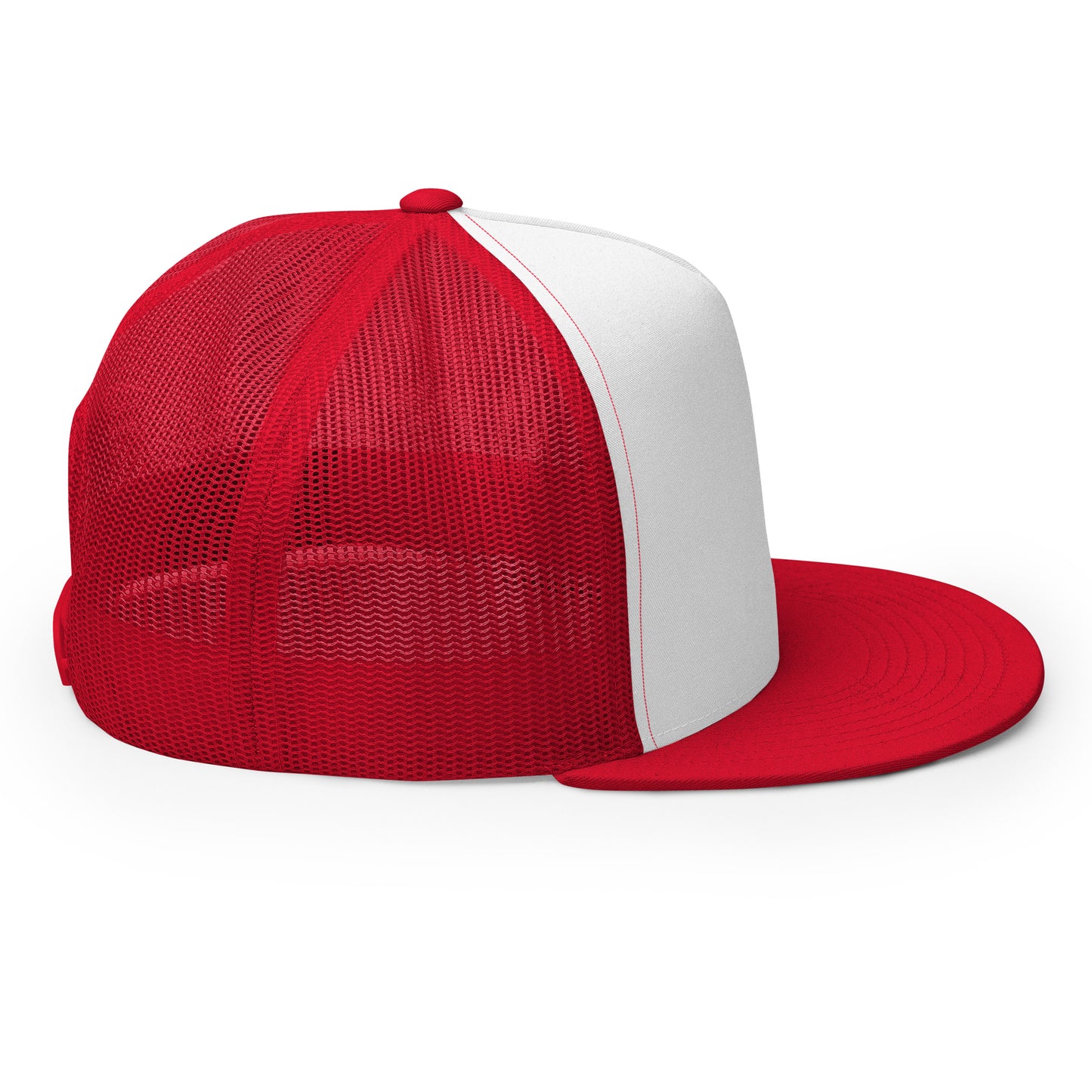 HFY- Red Embroidered on White with Red Trucker Cap