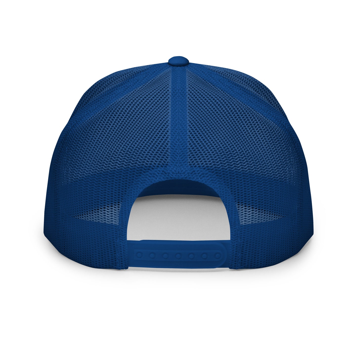 HFY- Royal Blue Embroidered on White with Royal Blue Trucker Cap