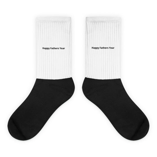 HFY- Black on white Socks