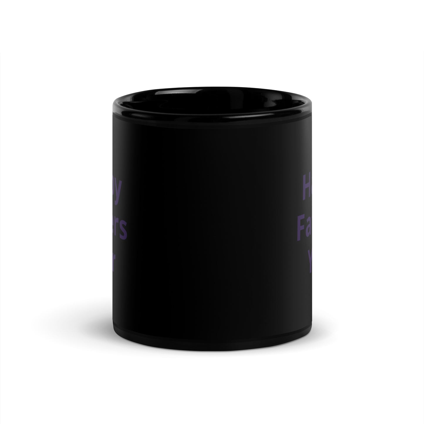 HFY- Purple on Black Glossy Mug