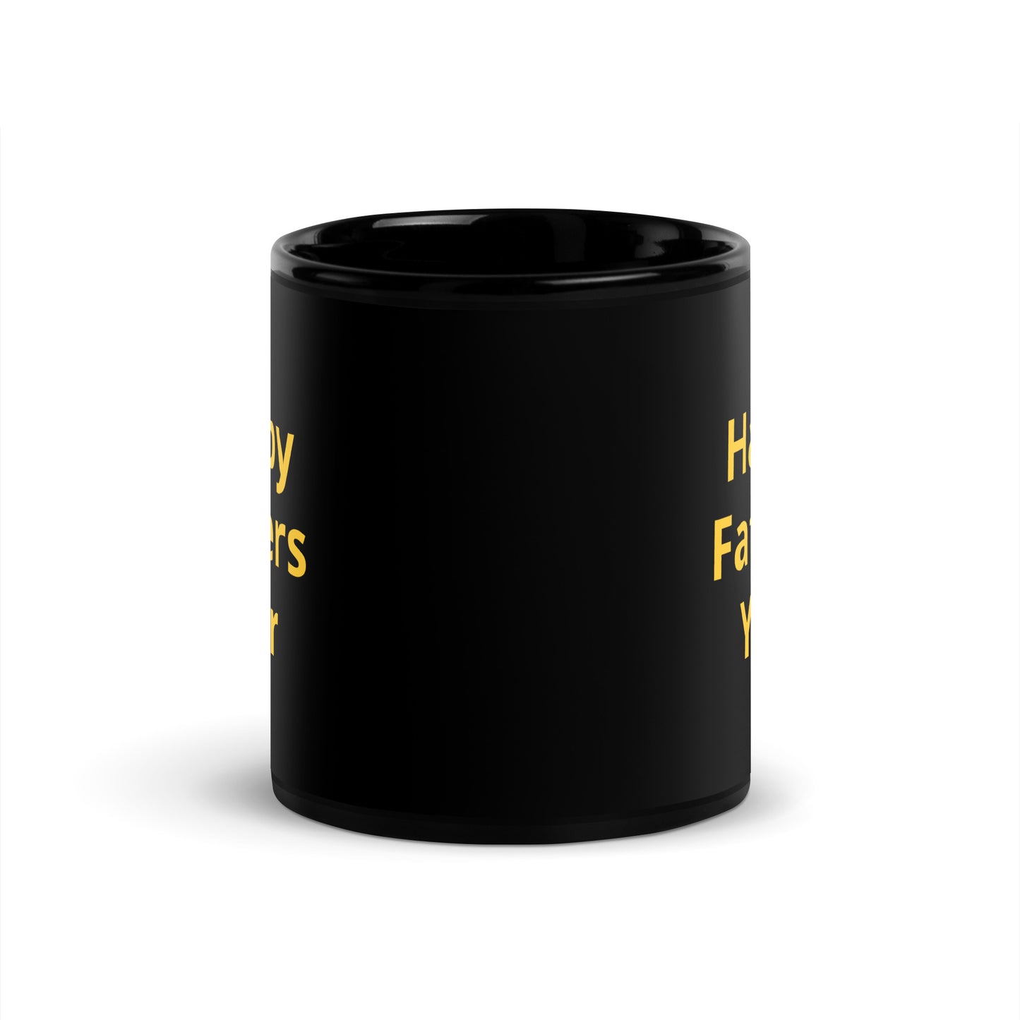 HFY- Gold on Black Glossy Mug