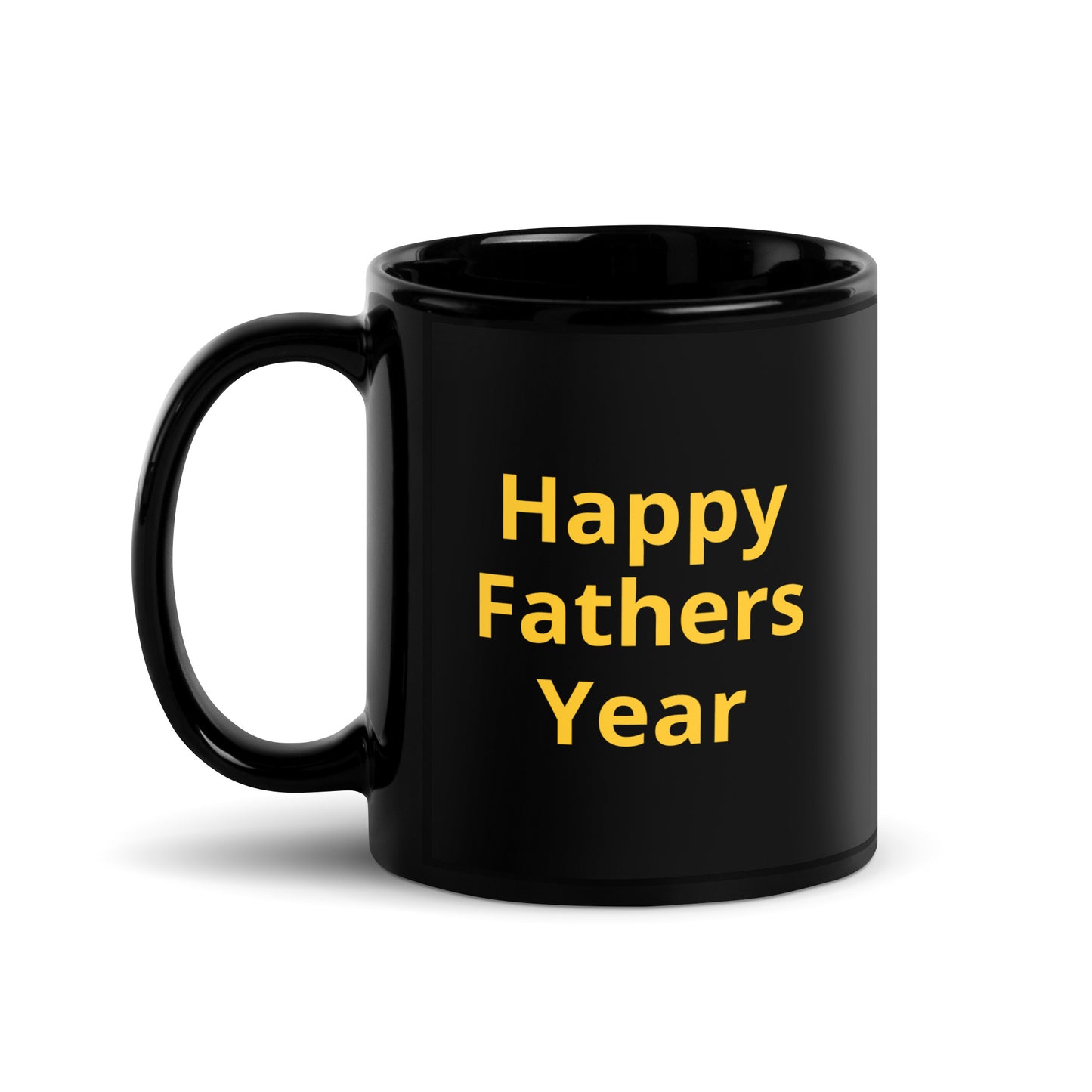 HFY- Gold on Black Glossy Mug