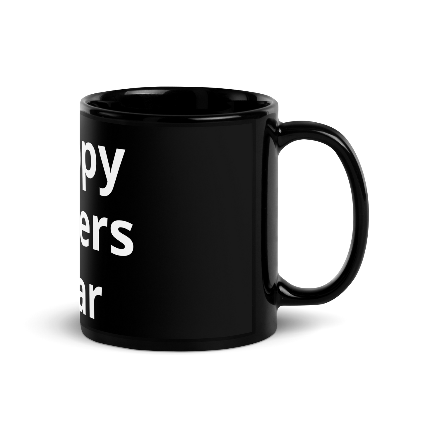 HFY- White on Black Glossy Mug