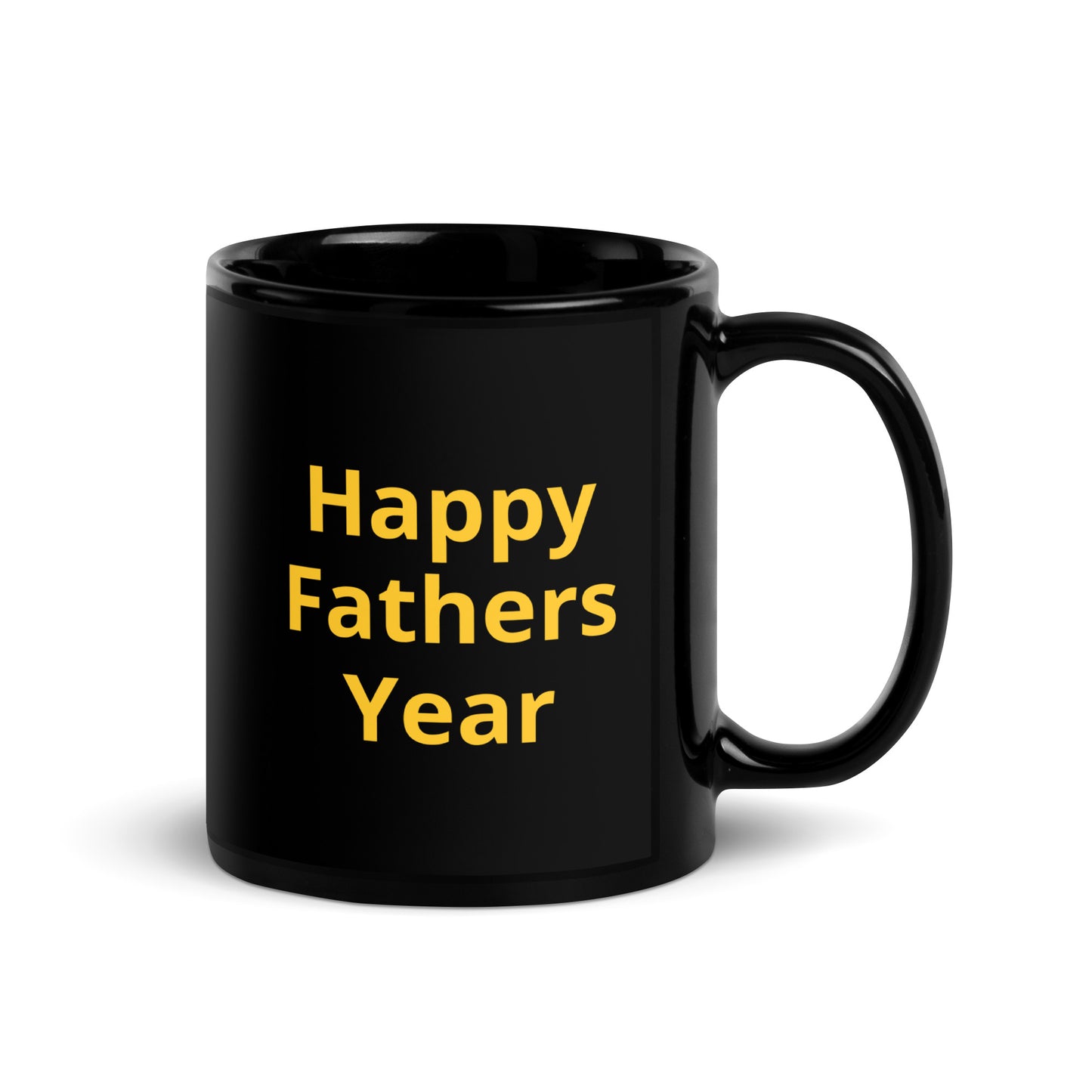 HFY- Gold on Black Glossy Mug