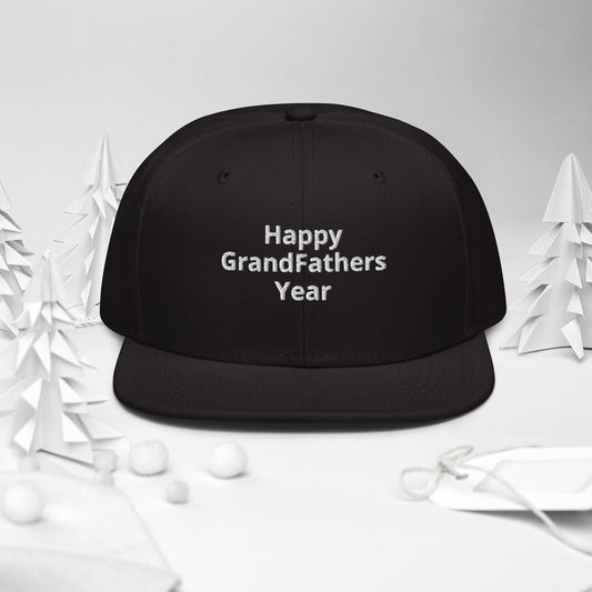 HGFY- Happy Grand Father's Year Snap Back Hat