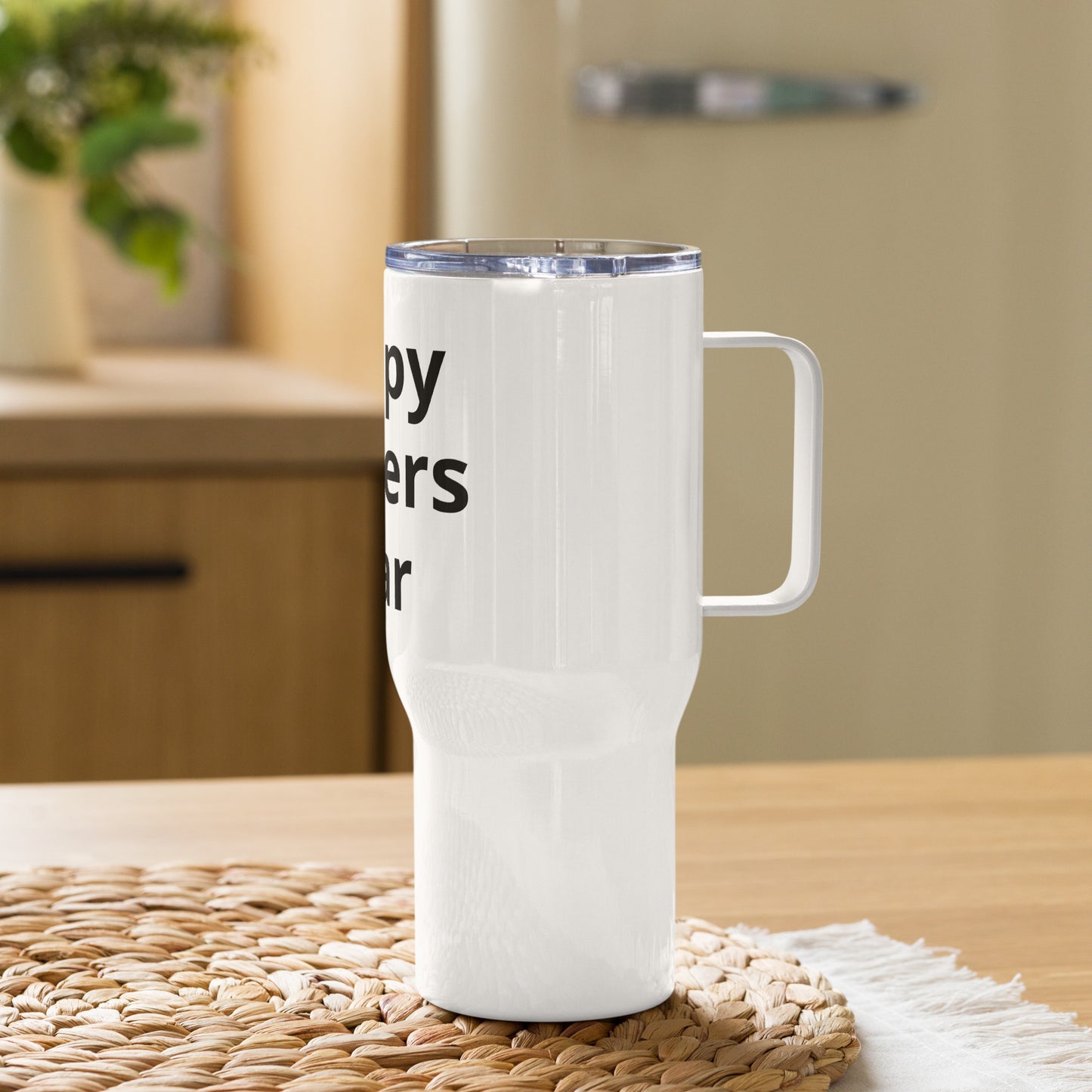 HFY- Travel mug with a handle