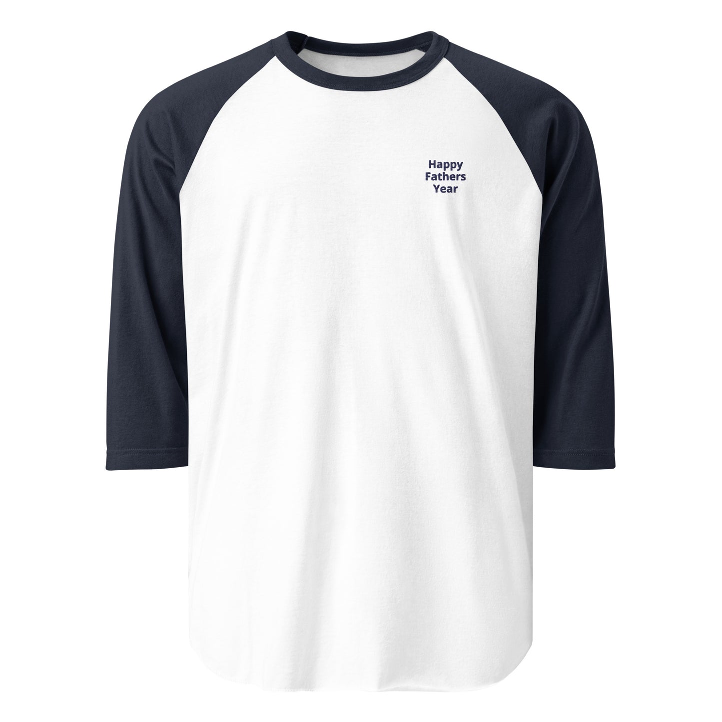 HFY- Navy Blue Embroidered with Navy Blue 3/4 sleeve raglan shirt