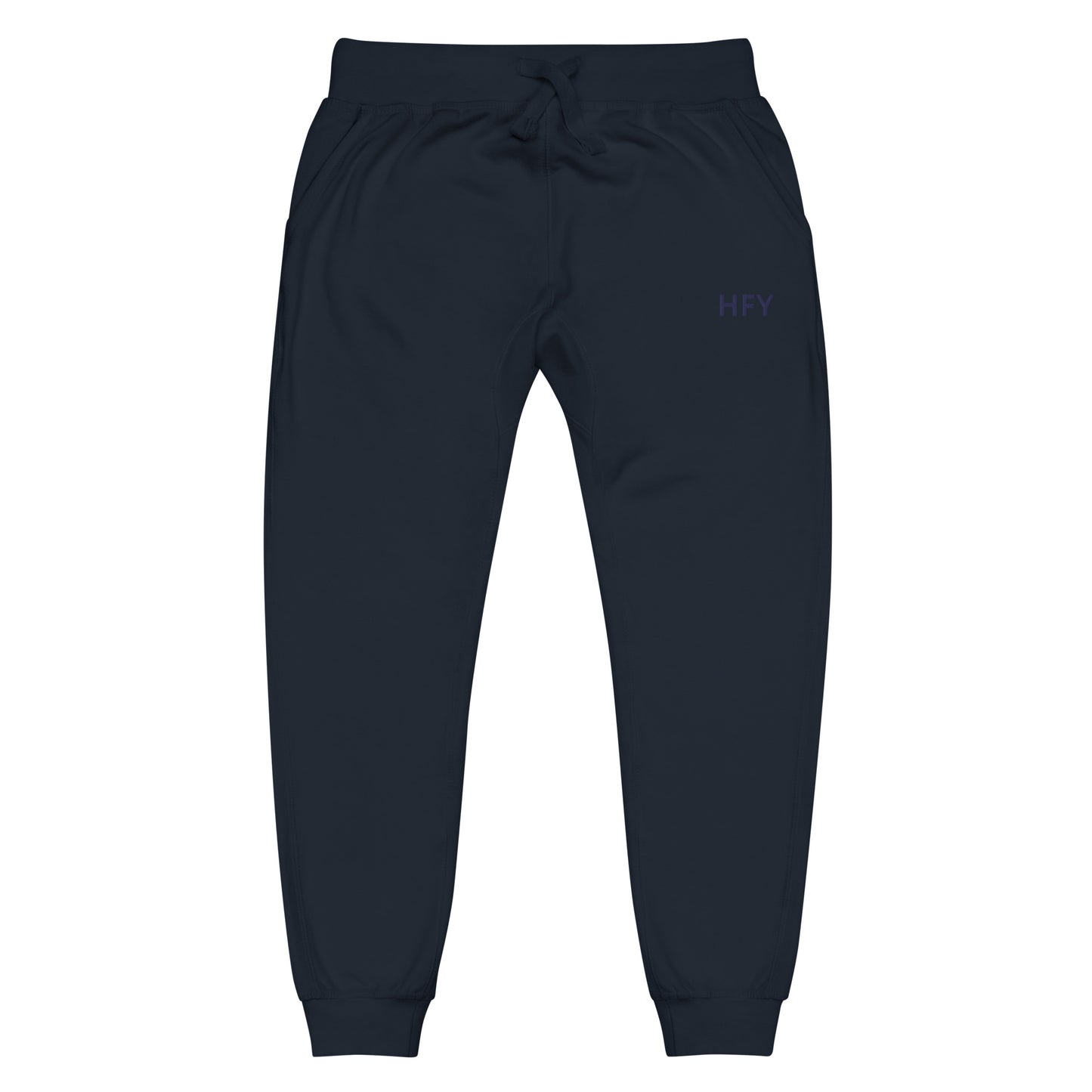 HFY-Blue Embroidered on Blue Premium Fleece Sweatpants Limited Edition