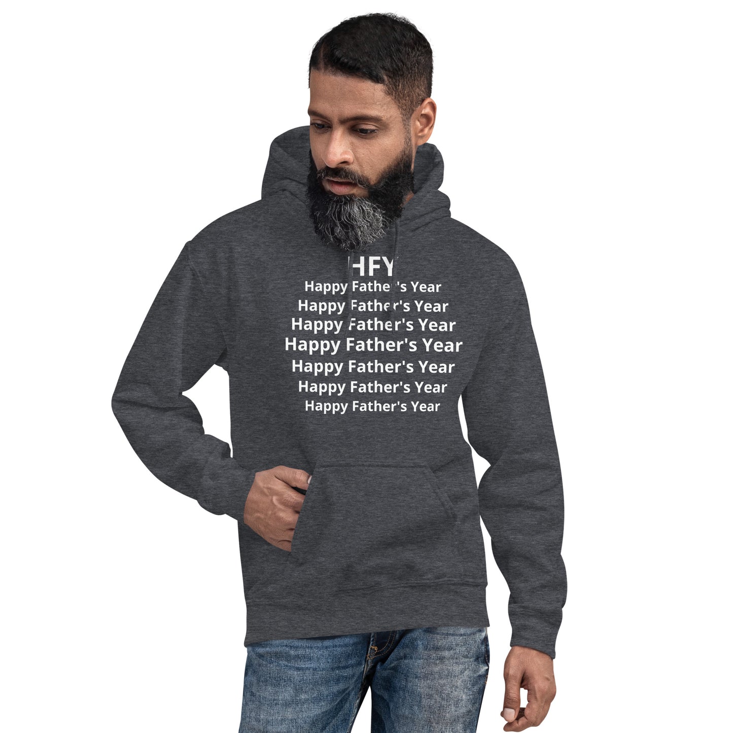 HFY- Full Chest Happy Father's Year Hoodie