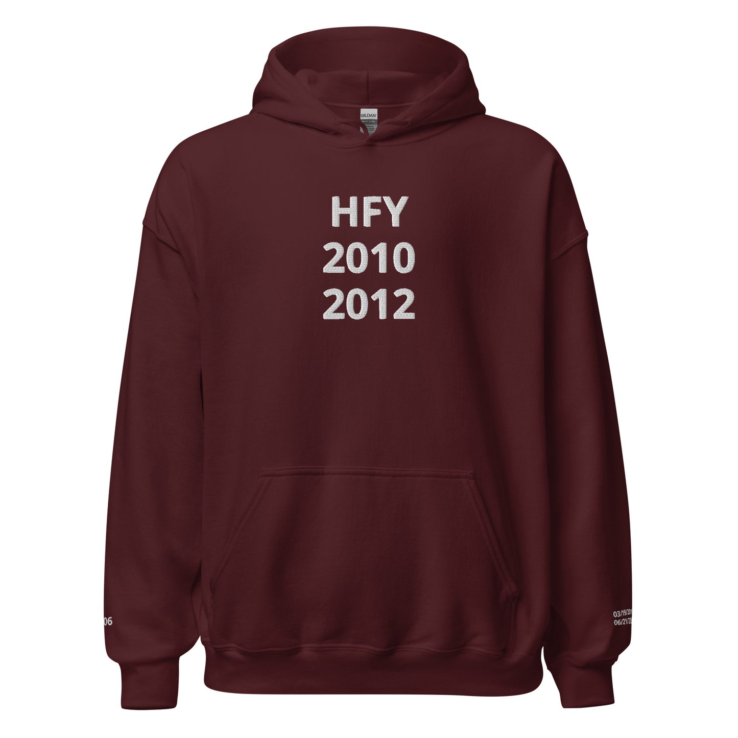 HFY-(Troy's Custom Hoodie) 2010 2012 These Are The Years I Became A Proud Father