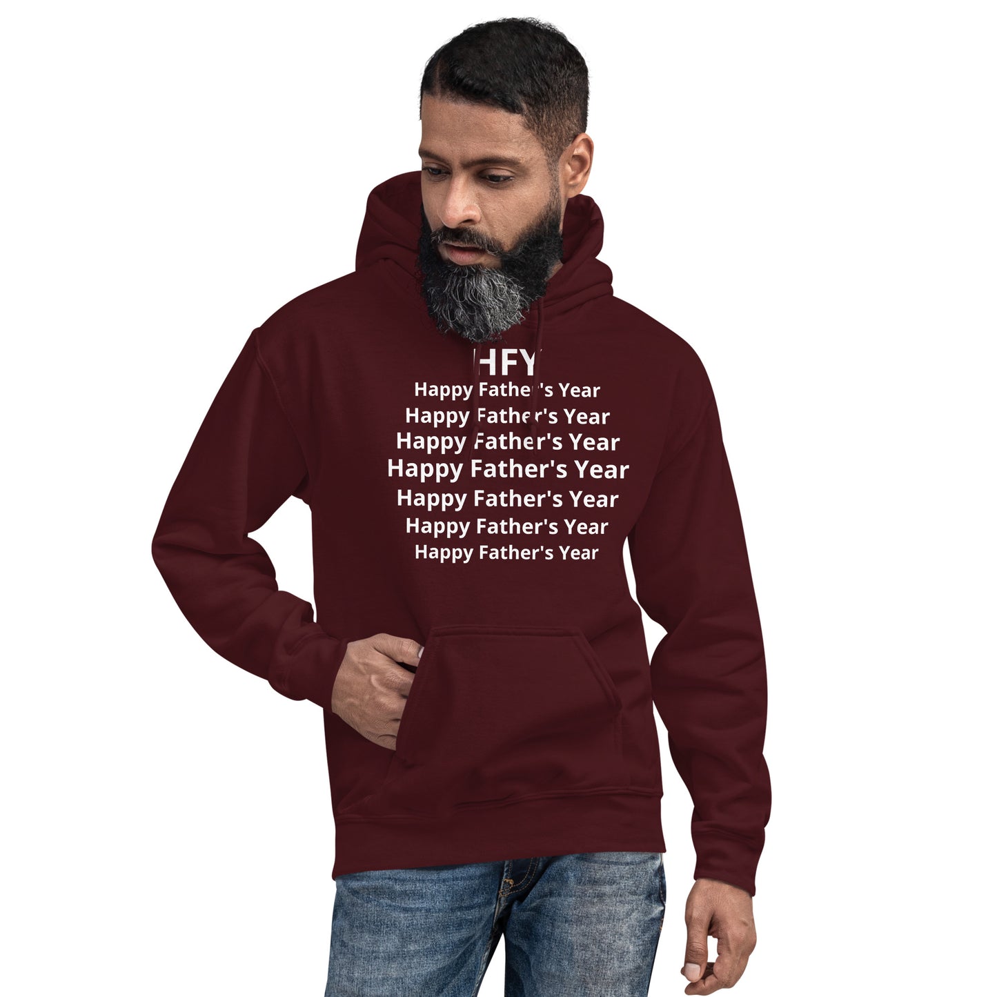 HFY- Full Chest Happy Father's Year Hoodie