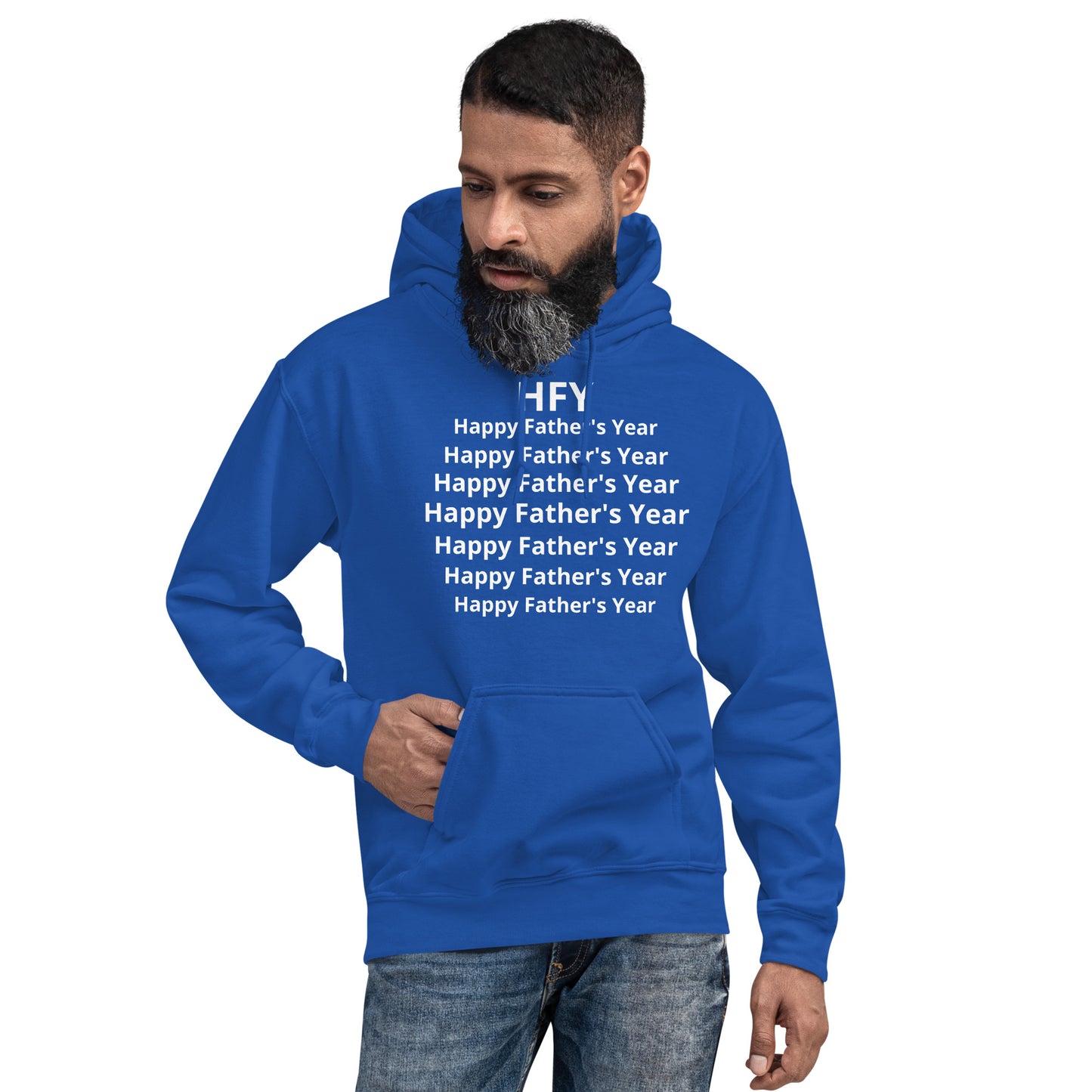 HFY- Full Chest Happy Father's Year Hoodie