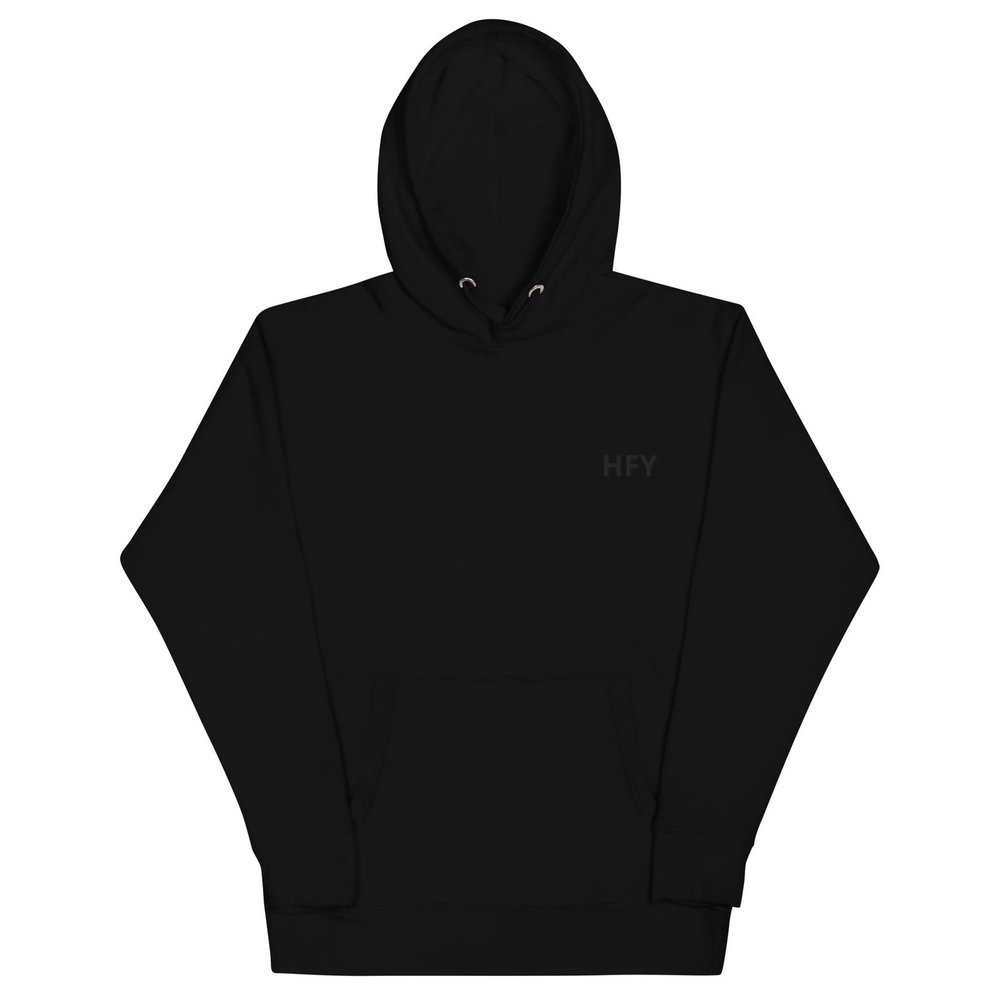 HFY-Black Embroidered on Black Premium Hoodie Limited Edition