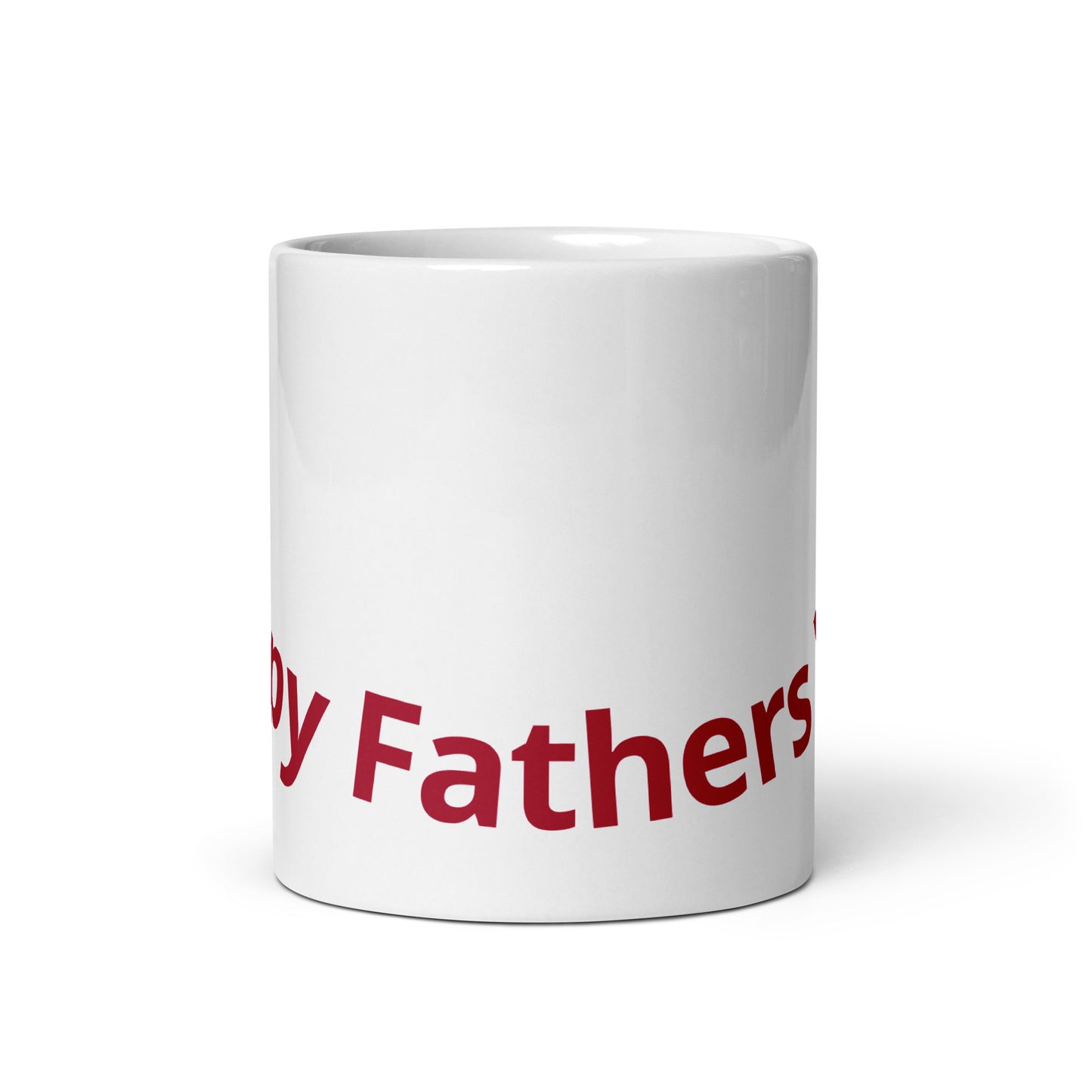 HFY- Maroon Smile on White glossy mug