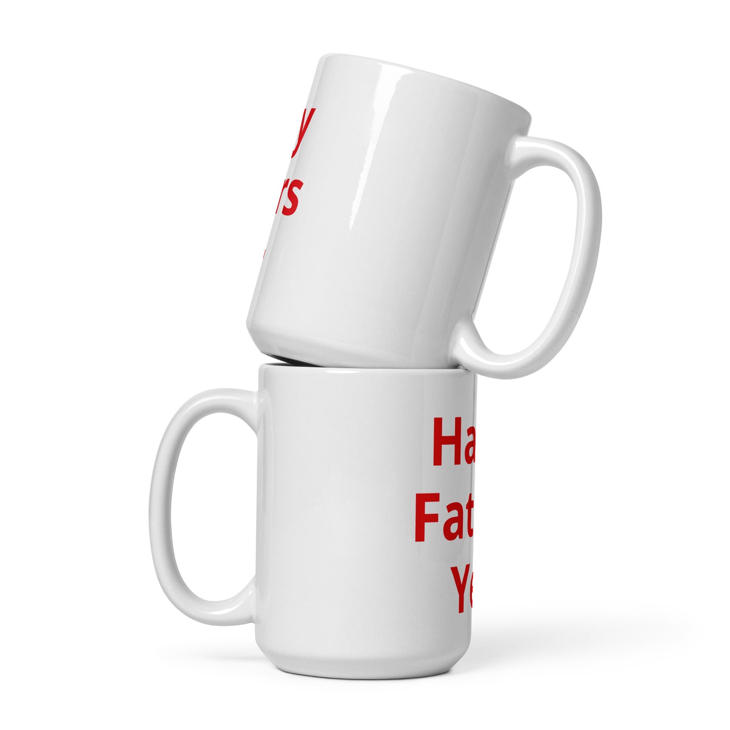 HFY- Red on White glossy mug