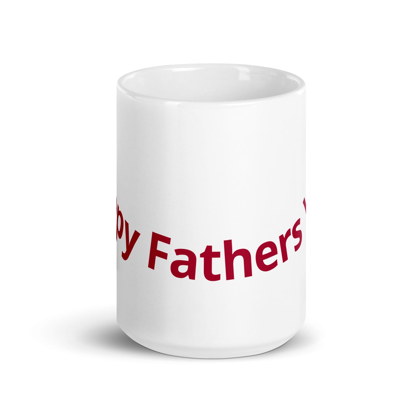 HFY- Maroon Smile on White glossy mug