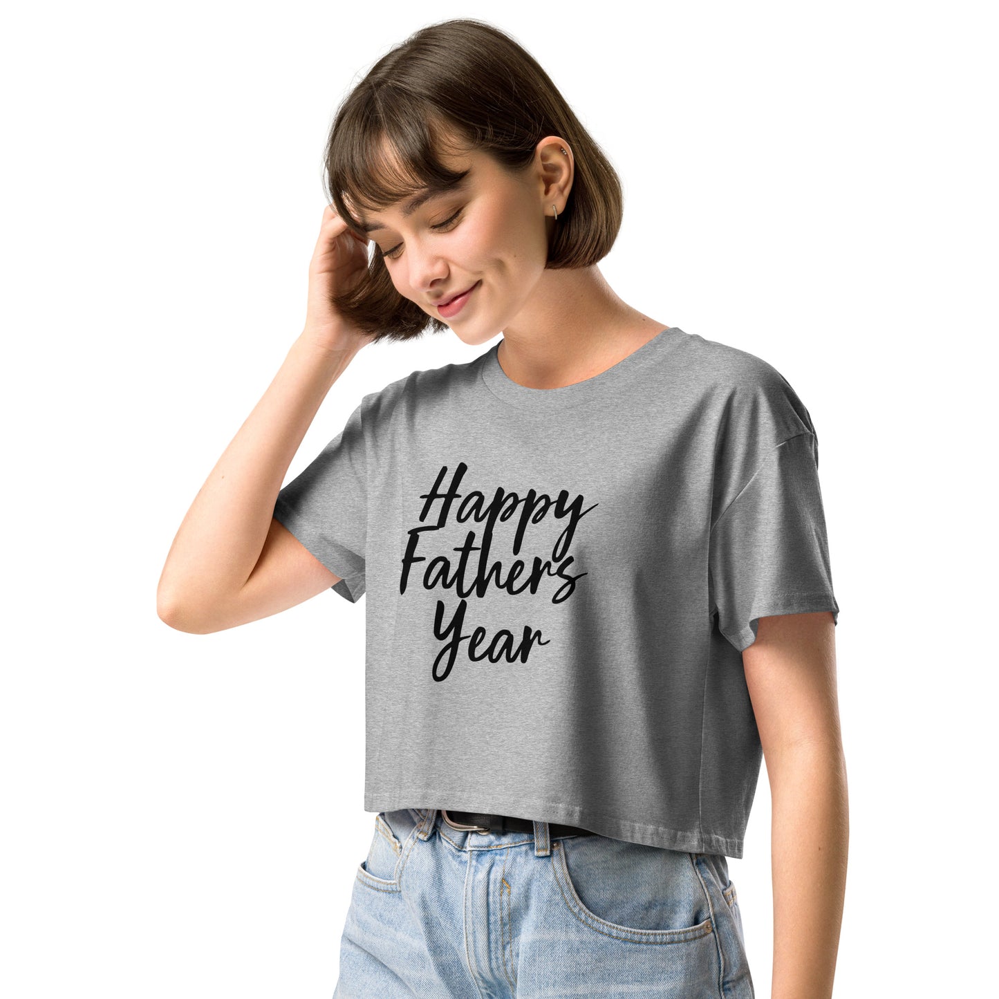 HFY- I Am a Freshman and I Appreciate My Fater All Year Long Women’s crop top