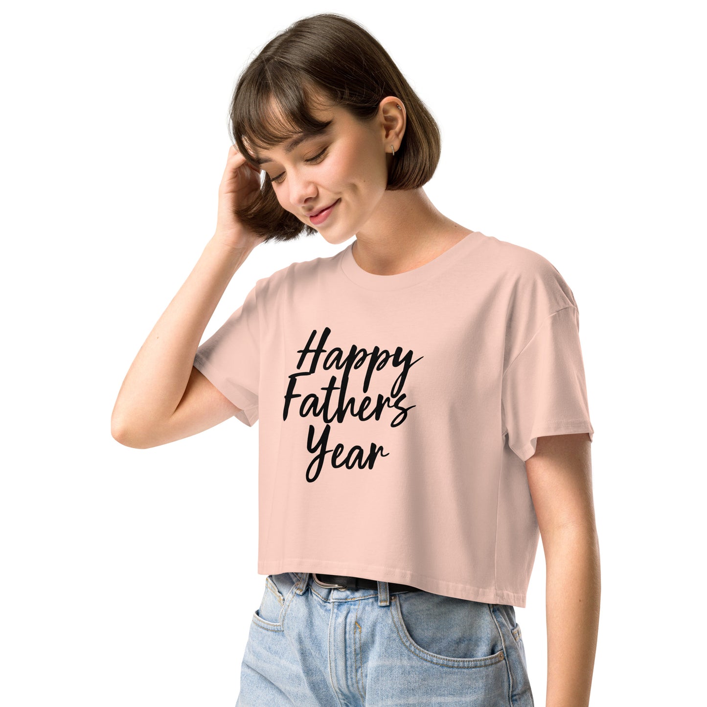 HFY- I Am a Freshman and I Appreciate My Fater All Year Long Women’s crop top