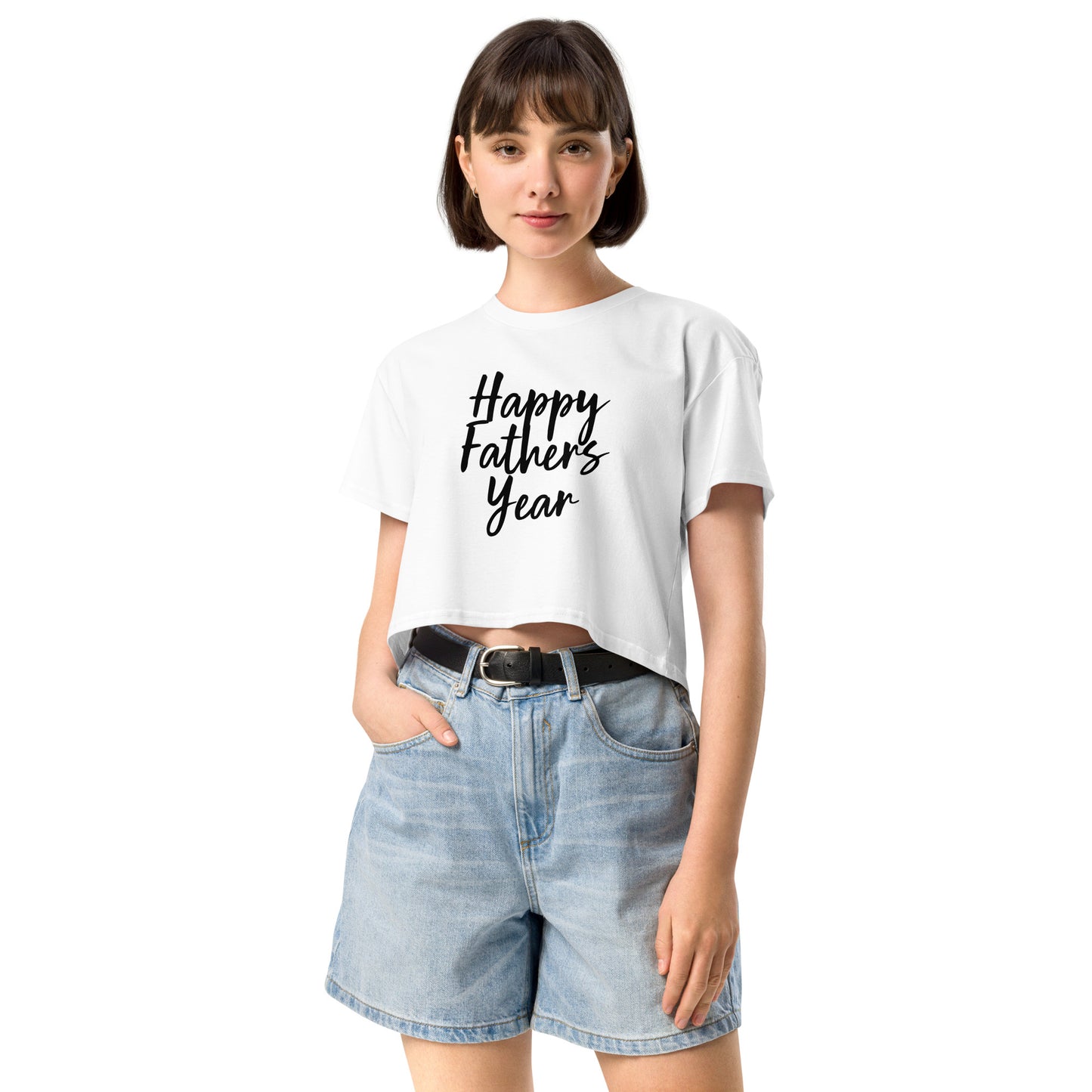 HFY- I Am a Freshman and I Appreciate My Fater All Year Long Women’s crop top