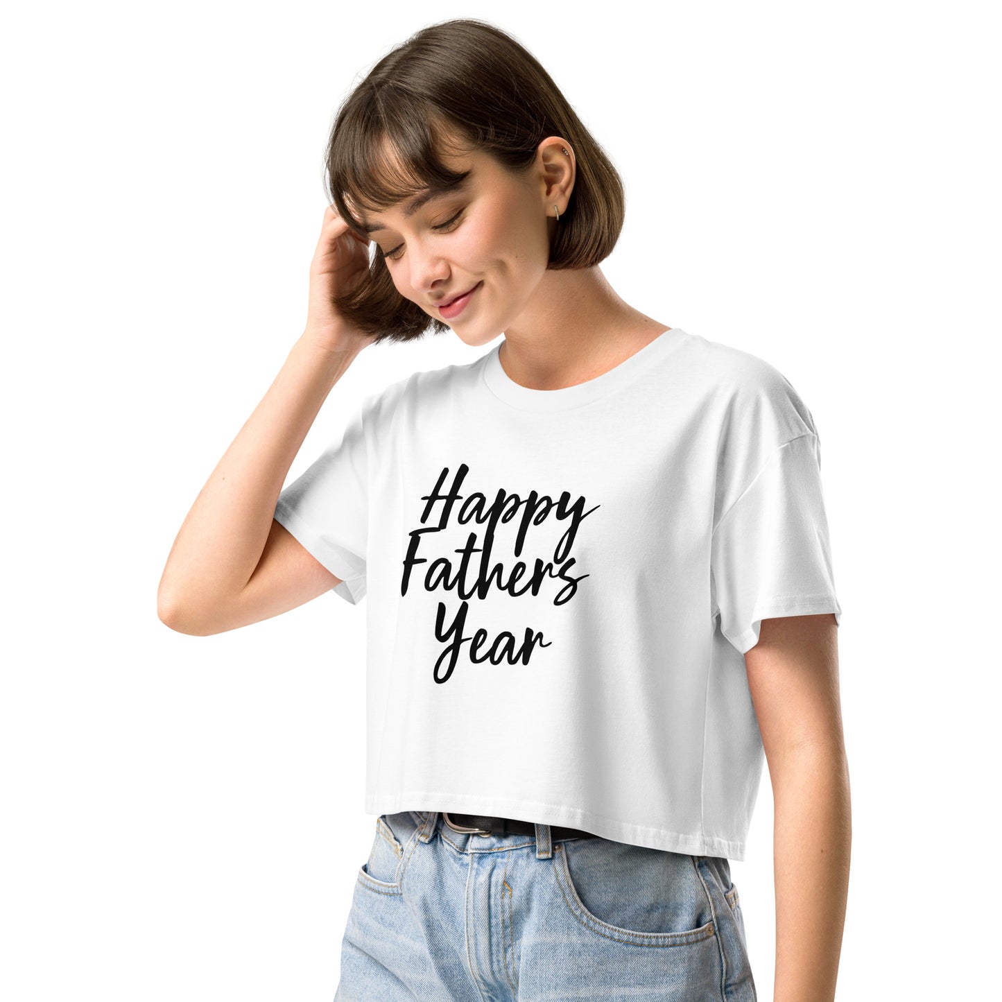 HFY- I Am a Freshman and I Appreciate My Fater All Year Long Women’s crop top